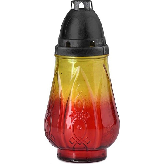 Bolsius Glass lamp Yellow-red 22 cm 58 hours 180 g