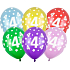 Ditipo Latex balloons inflatable metal mix colours No. 4 30 cm 6 pieces