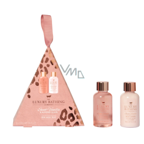 Grace Cole Vanilla & Almond shower gel 50 ml + body lotion 50 ml, cosmetic set for women