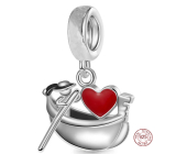 Sterling silver 925 Love of Venice, gondola and gondolier, travel bracelet pendant