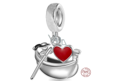 Sterling silver 925 Love of Venice, gondola and gondolier, travel bracelet pendant
