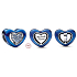 Charm Sterling silver 925 Revolving blue heart bead bracelet love