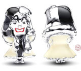 Charm Sterling Silver 925 Disney 101 Dalmatians Cruella De Vil, bead for bracelet movie