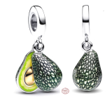 Charm Sterling Silver 925 Avocado 2-in-1, Bracelet Pendant Food