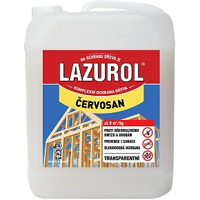 Lazurol Červosan for the control of wood-boring beetles, 5 l