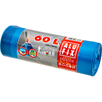Alufix garbage bags, 20 µ, 64 × 71 cm, 60 l, 15 pcs