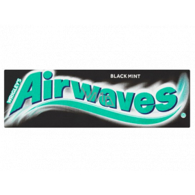 Wrigleys Airwaves Black Mint chewing gum 10 pcs, 14 g