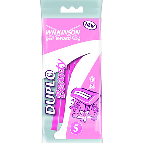 Wilkinson Sword Duplo Beauty disposable razors, 2 blades, 5 pcs