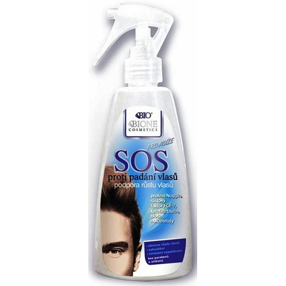 Bione Cosmetics SOS against hair loss and to support hair growth for men 200 ml spray