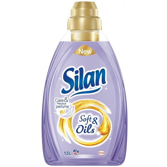Silan Soft & Oils Care & Precious Perfume Oils Purple fabric softener concentrate 42 doses 1.5 l
