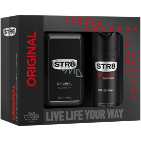 Str8 Original eau de toilette 50 ml + deodorant spray 150 ml, gift set