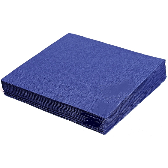 Gastro Paper napkins 2 ply 33 x 33 cm 50 pieces colored dark blue