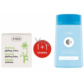 Ziaja Cucumber skin cream for oily skin 50 ml + moisturizing gentle eye make-up remover 120 ml, duopack