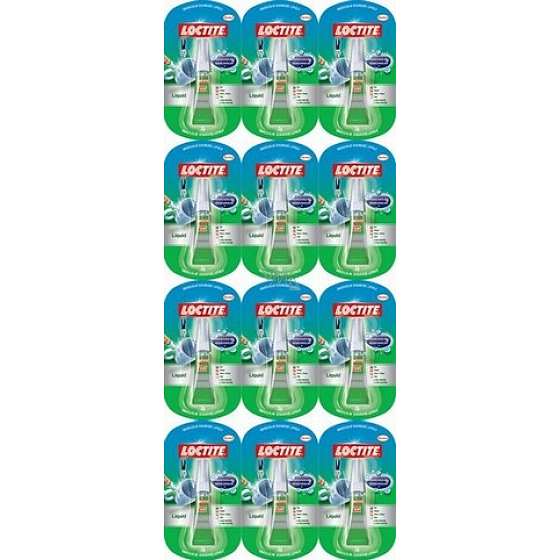 Loctite Super Bond Liquid Universal Instant Adhesive 12 x 3 g