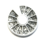 Nail Accessory Nail decorations rhinestones silver 439