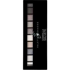 Gabriella Salvete Palette 10 Shades eyeshadow palette with mirror and applicator 03 Gray 12 g