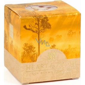 Heart & Home Amber Forest Soy scented candle without packaging burns for up to 15 hours 53 g