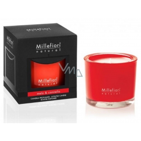 Millefiori Milano Natural Mela & Cannella - Apple and Cinnamon Scented candle burns for up to 60 hours 180 g