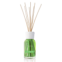 Millefiori Milano Natural Green Fig & Iris - Green Fig and Iris Diffuser 100 ml + 7 stalks 25 cm long for smaller spaces lasts 5-6 weeks