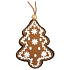 Gingerbread from felt tree decoration for hanging 10 cm