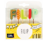 Albi Cake candles name - Filip, 2.5 cm