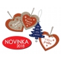 Nekupto Christmas wooden decoration tree Laughter, family, carols, Christmas time 11.8 x 9.5 cm