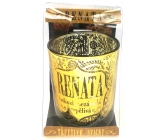 Albi Glittering glass candlestick for RENATA tealight, 7 cm