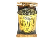 Albi Glittering glass candlestick for RENATA tealight, 7 cm