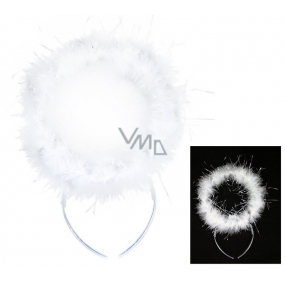 Headband - angelic halo with feathers