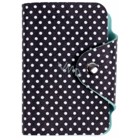 Albi Card holder with stud fastening Dots 7.5 x 10.7 x 2.5 cm