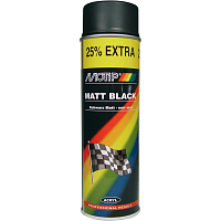 Motip 04006 spray, universal car paint, black matte, 500 ml