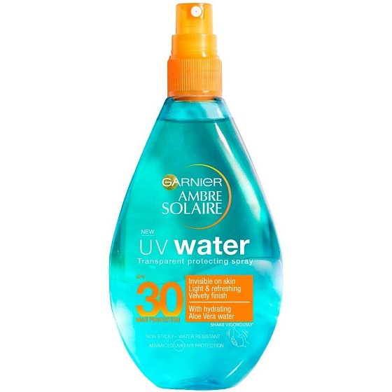 Garnier Ambre Solaire UV Water SPF30 sun protection clear water spray 150 ml