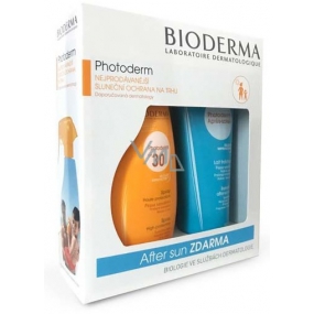 Bioderma Photoderm SPF30 tanning spray for sensitive skin 400 ml + After Sun hydration and nutrition after sun lotion 200 ml, cosmetic set