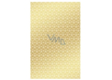 Ditipo Wrapping paper gold with white ornaments 100 x 70 mm 2 pieces