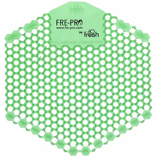 Fre Pro Wave 3D Cucumber and watermelon scented urinal strainer green 2 pieces