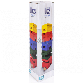 Albi Large color tower with a cube recommended age 6+