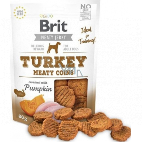 Brit Jerky Dried turkey and chicken meat treats for adult dogs 80 g