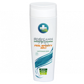 Annabis Bodycann Feel Sporty 3in1 natural shampoo and shower gel 250 ml