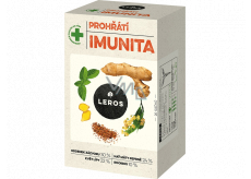 Leros Warming Immunity herbal mixture with ginger and linden to support your body's immunity 20 x 2 g
