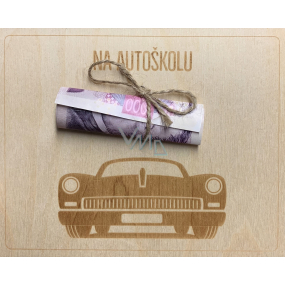 Albi Wooden Money Card For Driving School 15,5 x 12,5 x 0,3 cm