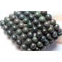 Opal black bracelet elastic natural stone, ball 8 mm / 16-17 cm, AAA quality, lucky stone