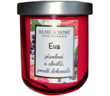 Heart & Home Fresh grapefruit and blackcurrant soy scented candle with Eva 110 g