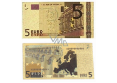 Talisman Gold plastic banknote 5 EUR