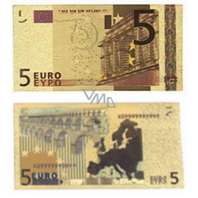 Talisman Gold plastic banknote 5 EUR