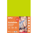 Apli Colored papers A4 Fluo green 170 g 50 sheets