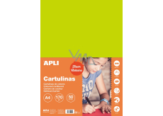 Apli Colored papers A4 Fluo green 170 g 50 sheets