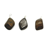 Bronzite Troml pendant natural stone, 2,2 - 3 cm, 1 piece, highly protective stone