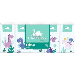 Harmony Kids Dino 3-ply paper tissues 10 x 10 pieces