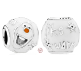 Charm Sterling silver 925 Disney Ice Kingdom Olaf, bead for bracelet