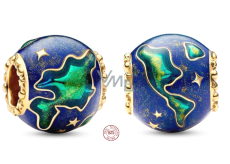 Charm Sterling Silver 925 Planet Earth, Space Bracelet Pendant